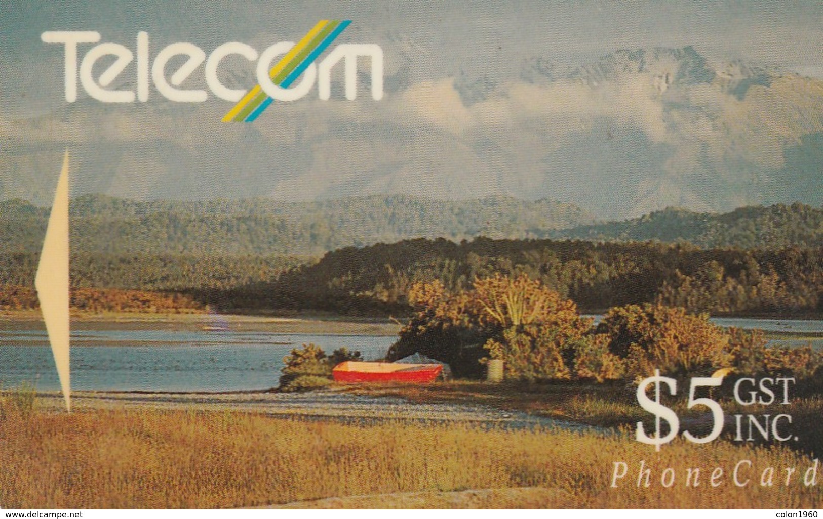 NUEVA ZELANDA. NZ-G-025b. 1991 Landscapes. Okarito Lagoon, 7NZDB. (068) - Nueva Zelanda