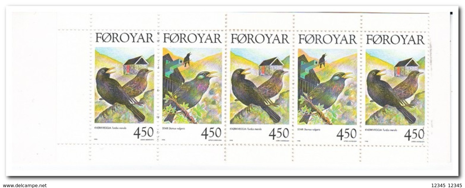 Faroer 1998, Postfris MNH, Birds ( Booklet, Carnet ) - Faeroër