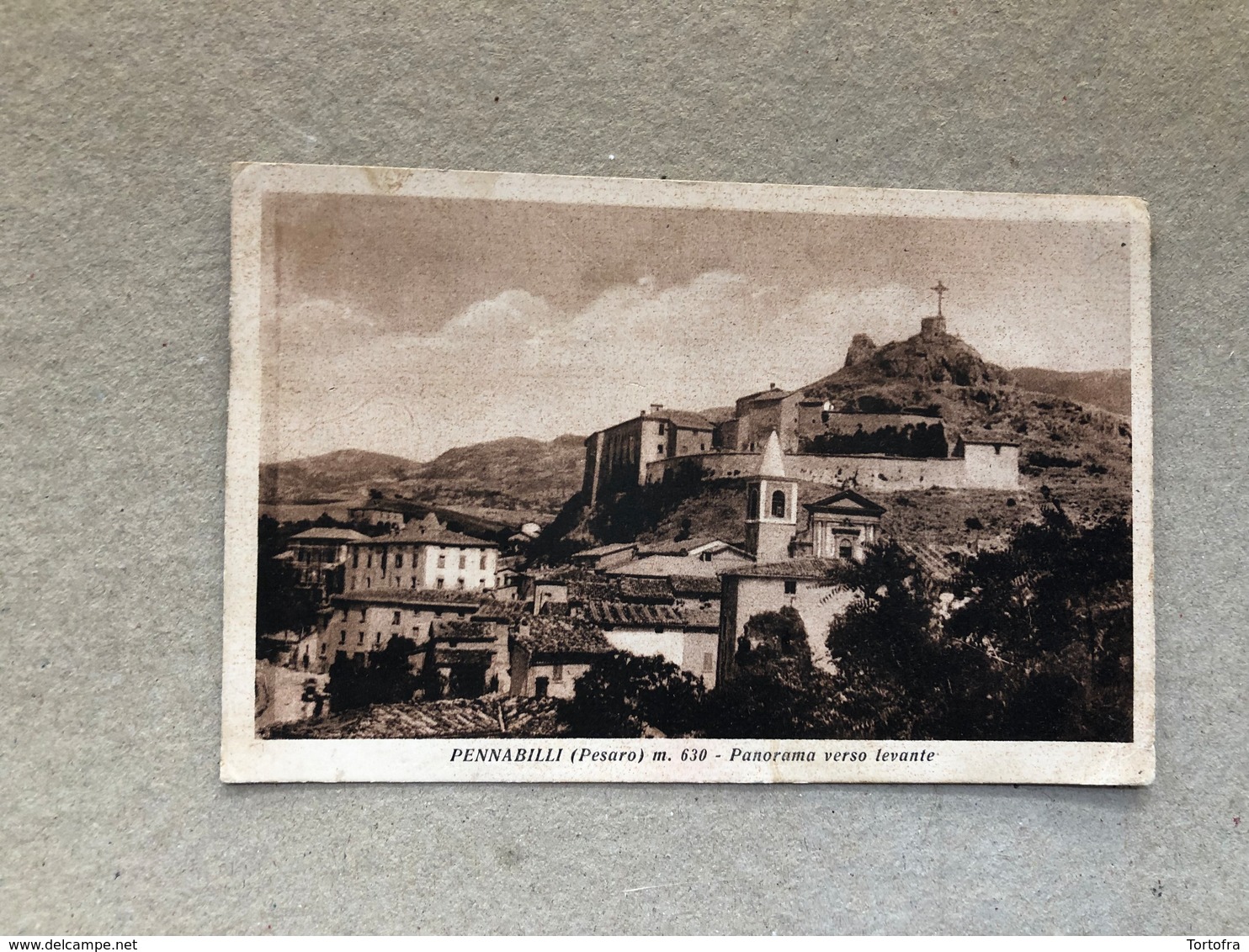 PENNABILLI (PESARO) PANORAMA VERSO LEVANTE  1952 - Pesaro