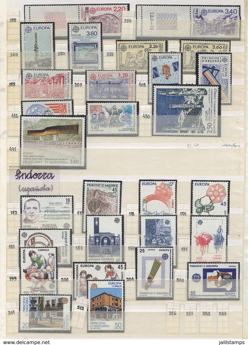 TOPIC EUROPA: Collection In Stockbook With Stamps And Souvenir Sheets Issued Between Circa 1985 And 1993, Fairly - Autres & Non Classés