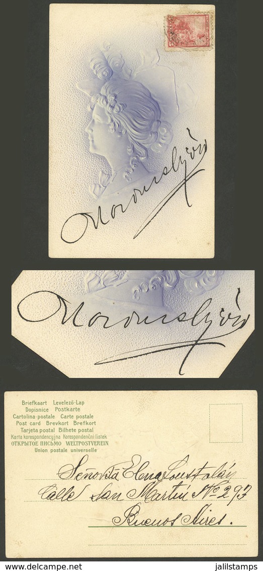 ANTARCTICA: NORDENSKJOLD, Otto: Antarctic Explorer, His Manuscript Signature On A Postcard Used In Buenos Aires In 1903 - Sonstige & Ohne Zuordnung