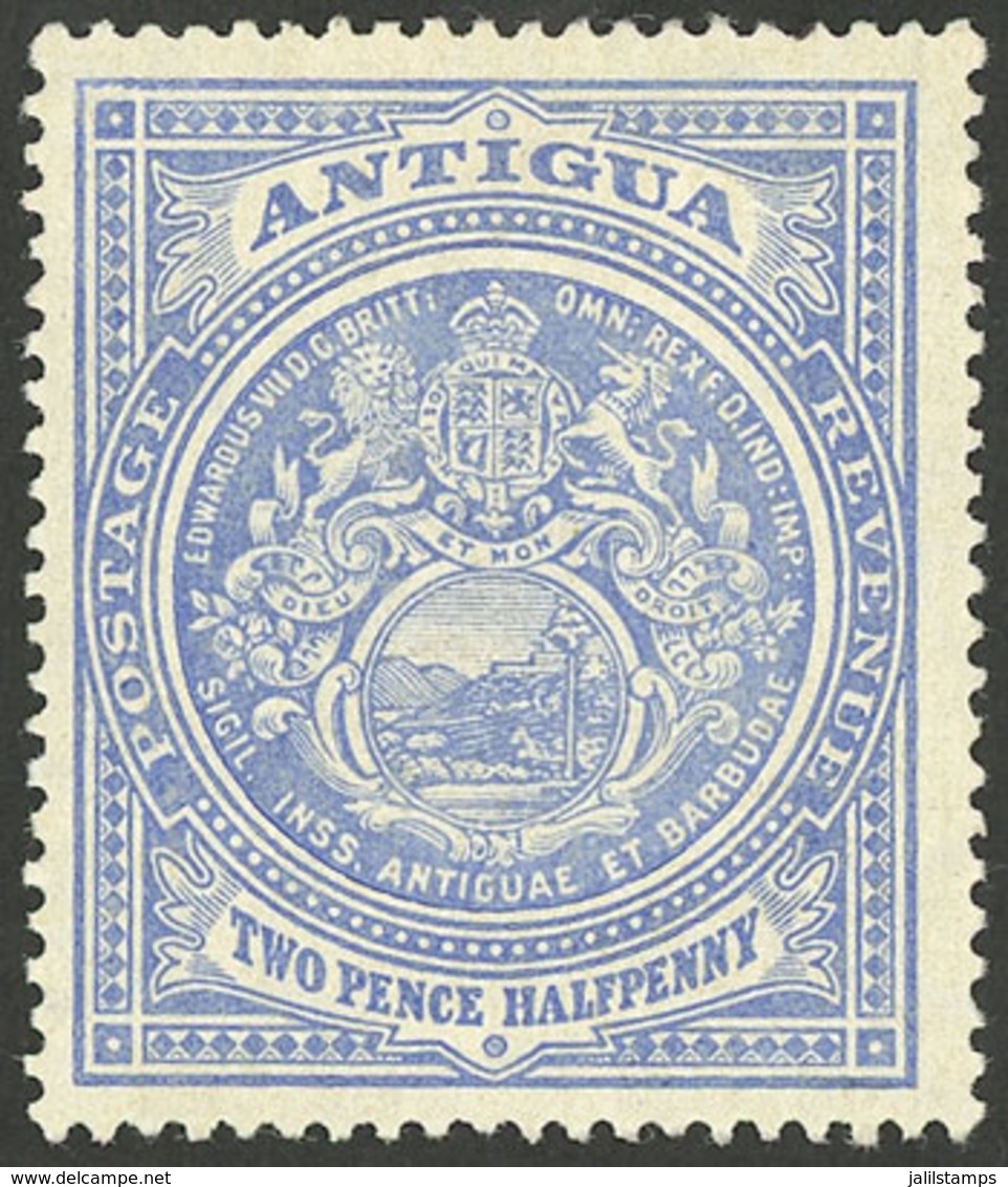 ANTIGUA: Sc.24a, 1907 2½p. Printed On Chalky Paper, Mint, VF - Sonstige & Ohne Zuordnung