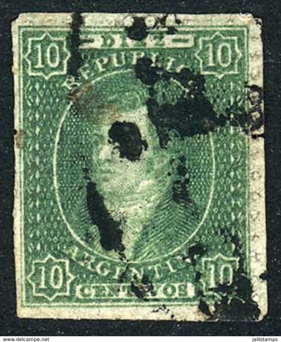 ARGENTINA: GJ.21, With Interesting Cancel To Be Determined, VF Quality! - Autres & Non Classés