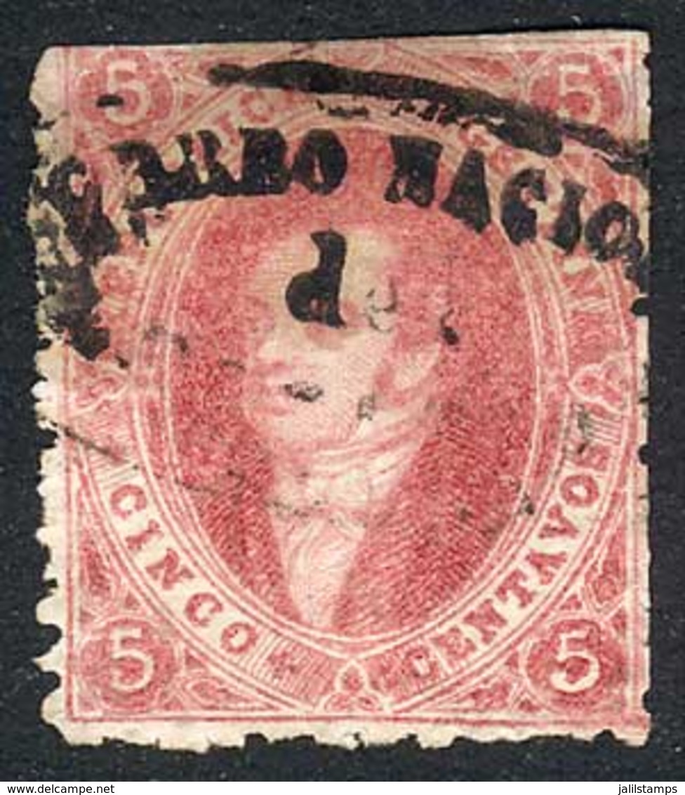 ARGENTINA: GJ.33, With Rosario Cancel, Tiny Defect Almost Of No Importance, Superb Appeal, Cat - Autres & Non Classés