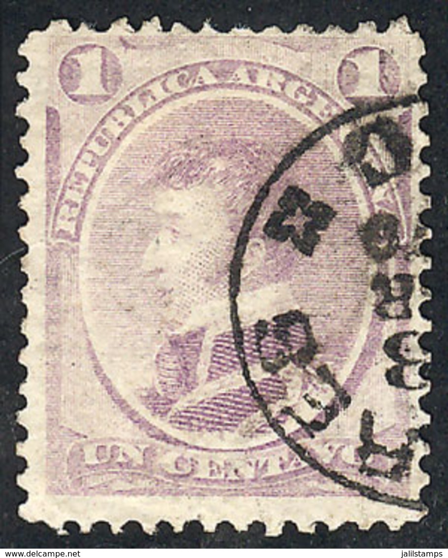 ARGENTINA: GJ.35, With Interesting Fancy Datestamp Of Buenos Aires, VF Quality! - Altri & Non Classificati