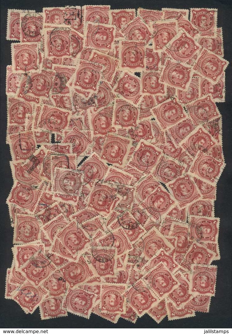 ARGENTINA: GJ.54, 54A, 54B, Lot Of 170 Used Examples, Perfect Lot To Look For Cancellations And/or Varieties. Value - Sonstige & Ohne Zuordnung