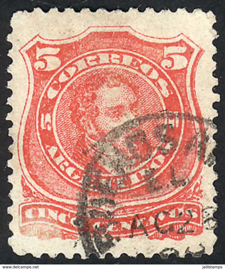 ARGENTINA: GJ.85, With The Rare Circular Datestamp Of "BUENOS AIRES E.L."!" - Sonstige & Ohne Zuordnung
