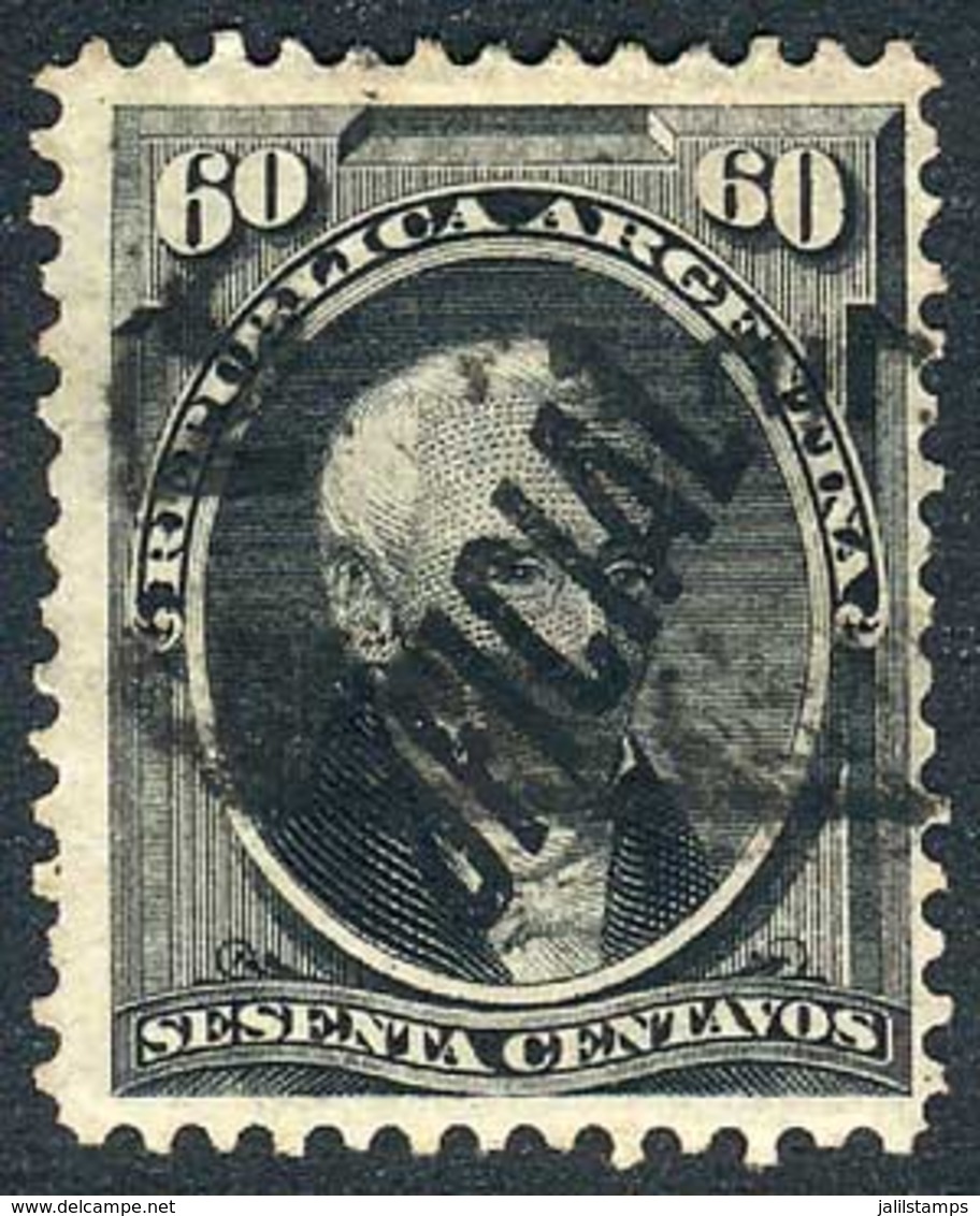 ARGENTINA: GJ.28b, With Incomplete "O" In "OFICIAL" Variety, VF!" - Blocchi & Foglietti