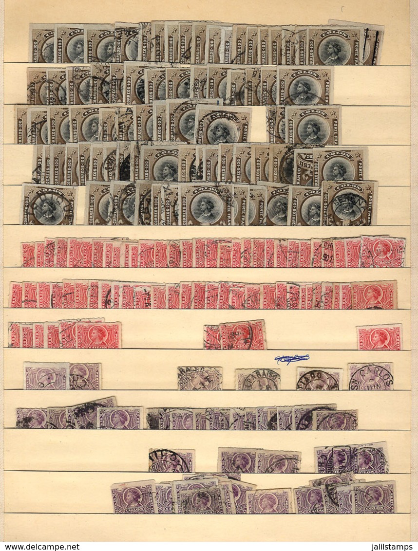 CHILE: Several THOUSANDS Stamps Mounted On Stock Pages, Almost All Used And In General Of Fine To Very Fi - Cile