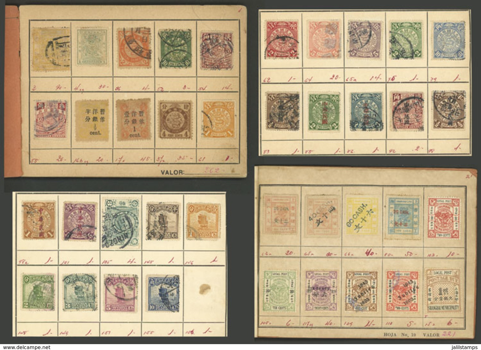 CHINA: Approvals Book With 208 Stamps Of Varied Periods, Including Some Scarce Examples, High Catalog Val - Altri & Non Classificati