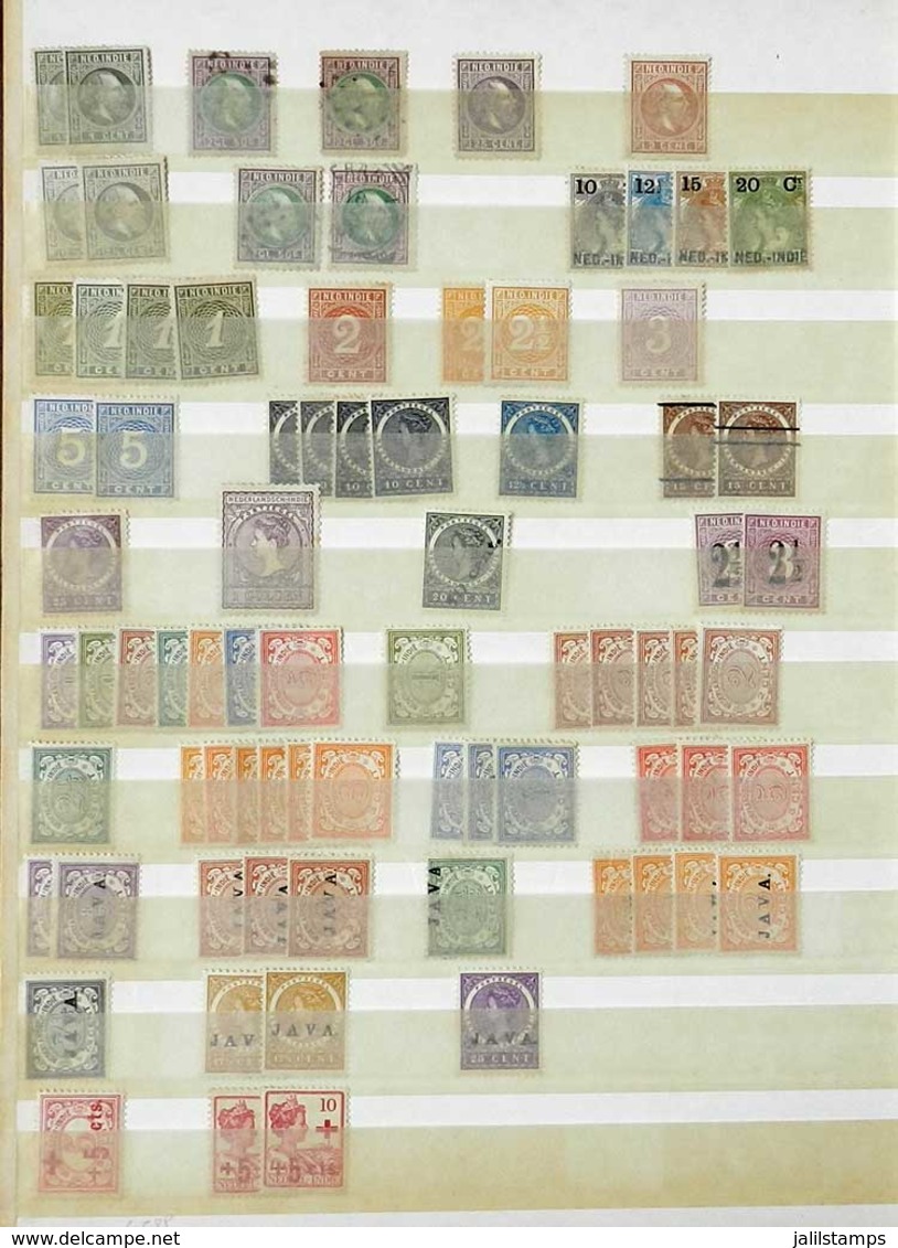 DUTCH COLONIES: Stockbook With Mint And Used Stamps, Fine To Very Fine General Quality, Yvert Catalog Value Euros - Autres & Non Classés