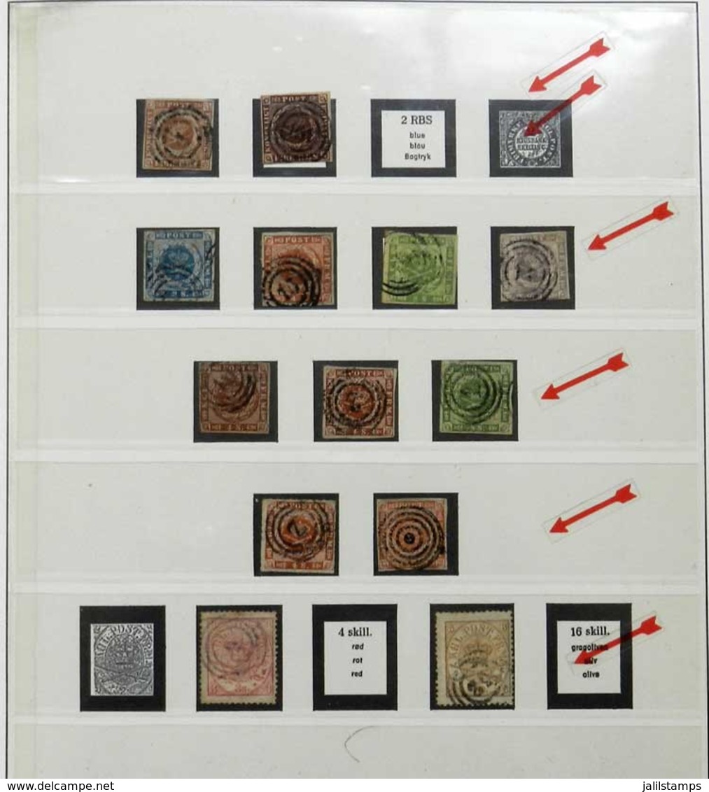 DENMARK: Collection In Lindner Album With A Large Amount Of Rare And Expensive Stamps, Very High Catalog Va - Sonstige & Ohne Zuordnung