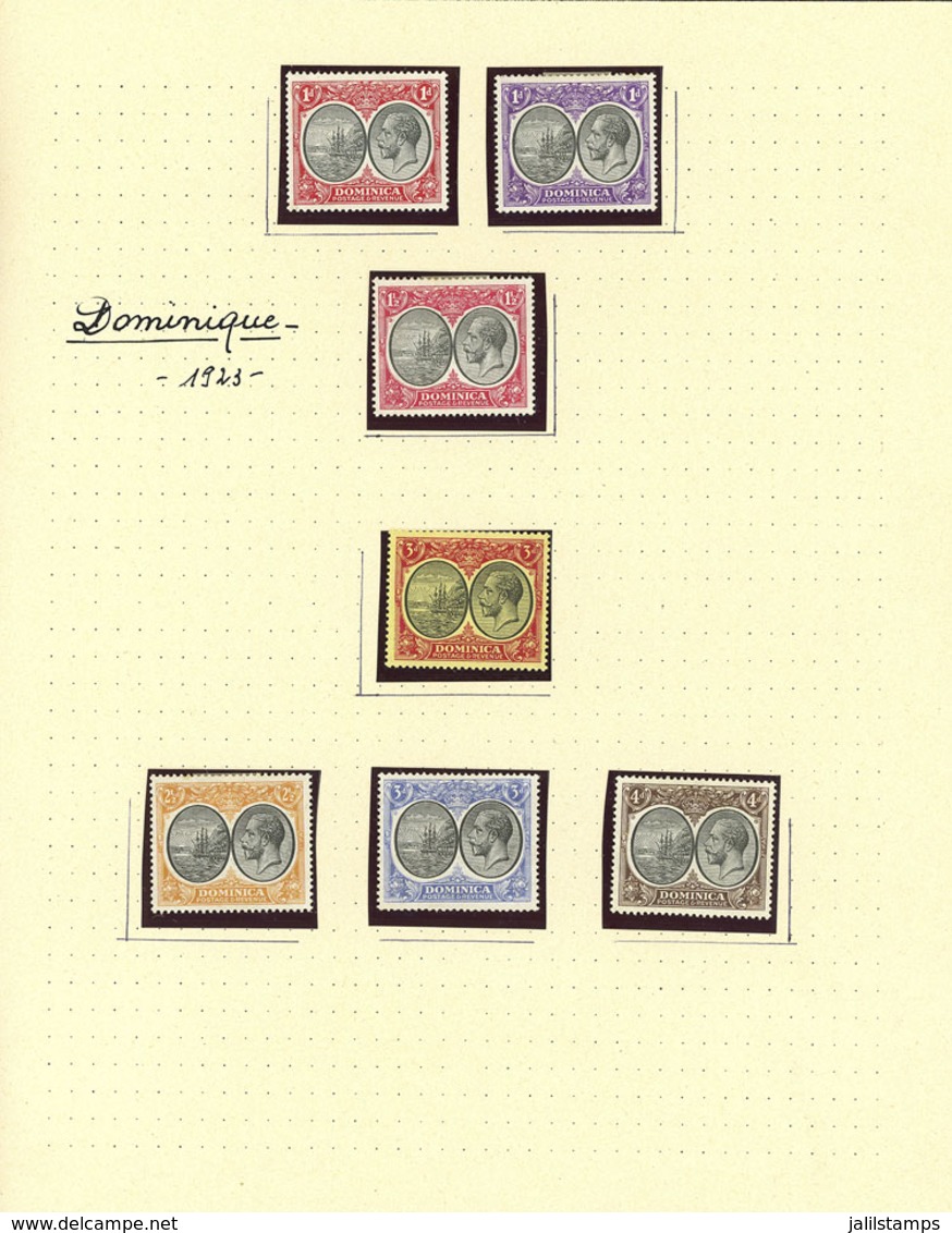 DOMINICA: Collection On Pages, With Old Stamps Up To Circa 1977, With Good Amount Of Interesting Material, A - Dominica (...-1978)