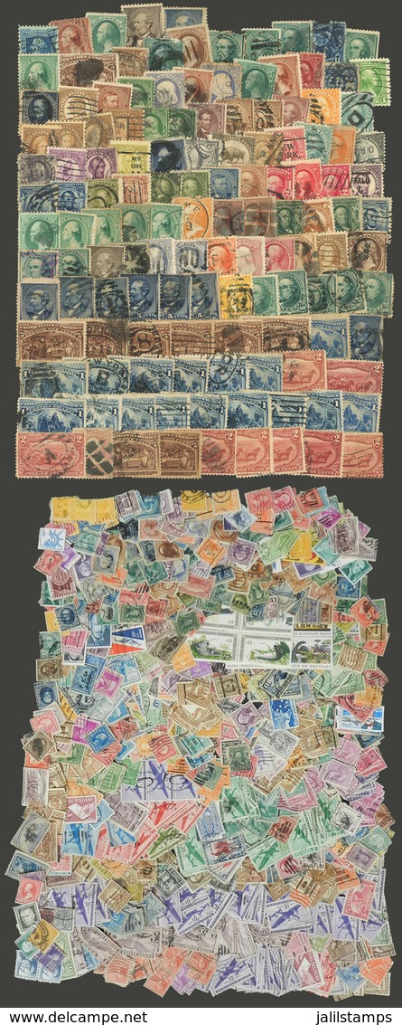 UNITED STATES: Large Number Of Stamps (many Hundreds) Of Varied Periods, Many Very Old, High Catalog Value. A Few - Other & Unclassified