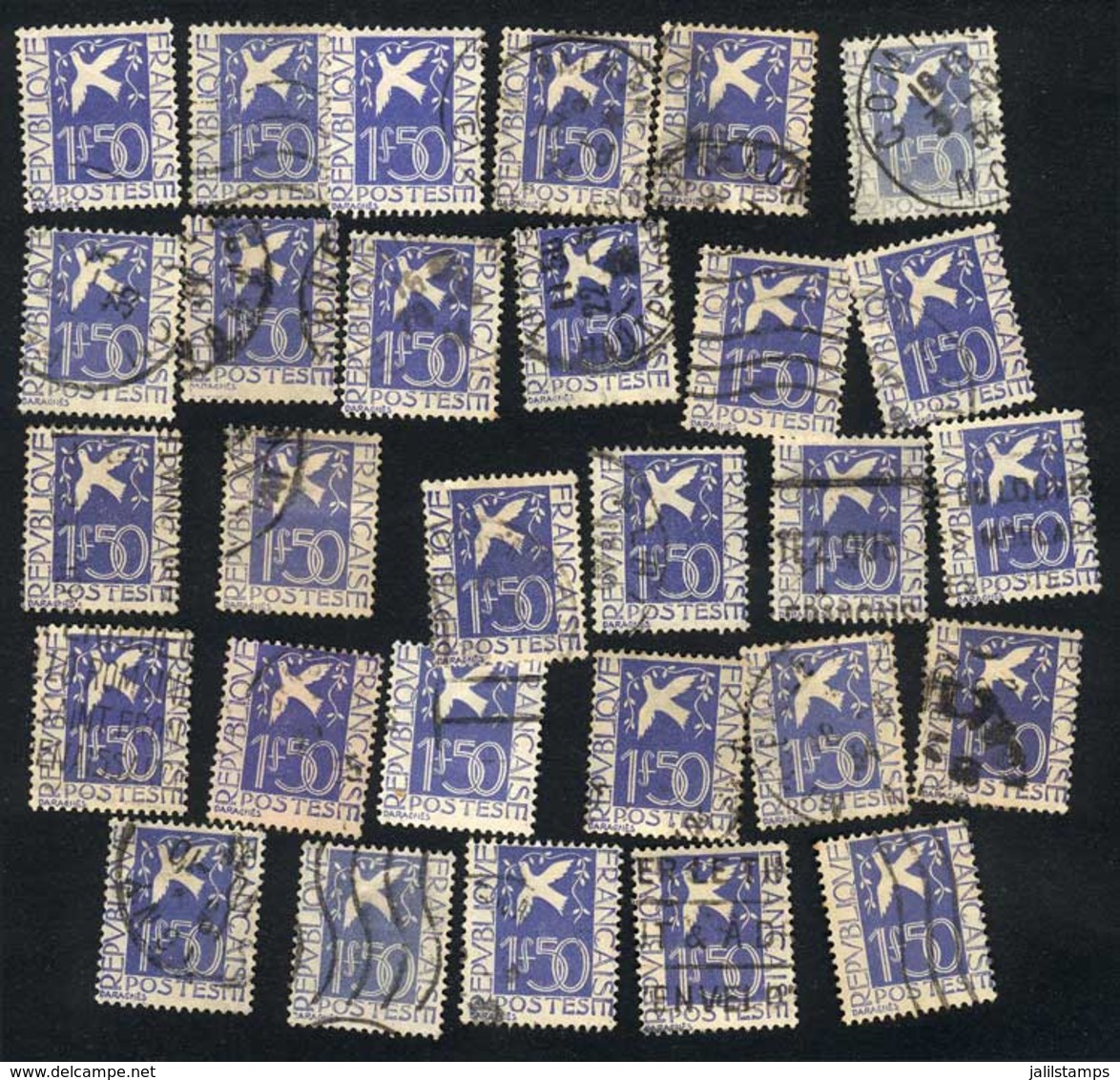 FRANCE: Yvert 294 X29, Used Examples, Very Fine Quality, Catalog Value Euros 493. - Autres & Non Classés