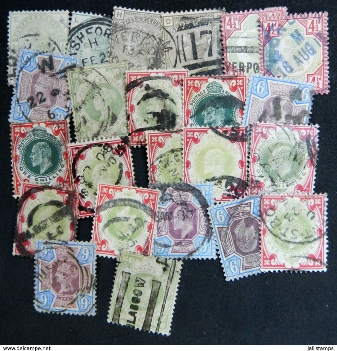 GREAT BRITAIN: 1880/1960: Box With MANY THOUSANDS Of Definitives, Including Many Good Values, VF General Quality. - Altri & Non Classificati