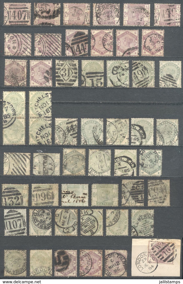 GREAT BRITAIN: Very Interesting Lot Of Used Stamps, Most Of HIGH CATALOGUE VALUE And Of Fine To Very Fine Quality - Altri & Non Classificati