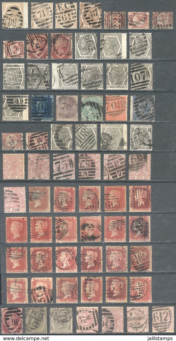 GREAT BRITAIN: Lot Of Old Stamps, Some With Minor Defects, Many Of Fine To VF Quality, HIGH CATALOGUE VALUE, Good - Andere & Zonder Classificatie