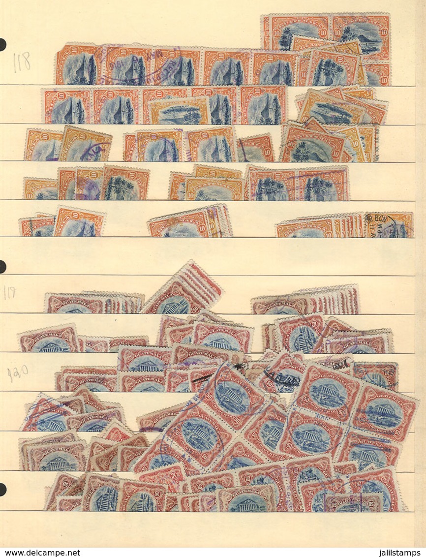 GUATEMALA: Several THOUSANDS Stamps Mounted On Stock Pages, Used Or Mint And In General Of Fine To Very Fine - Guatemala