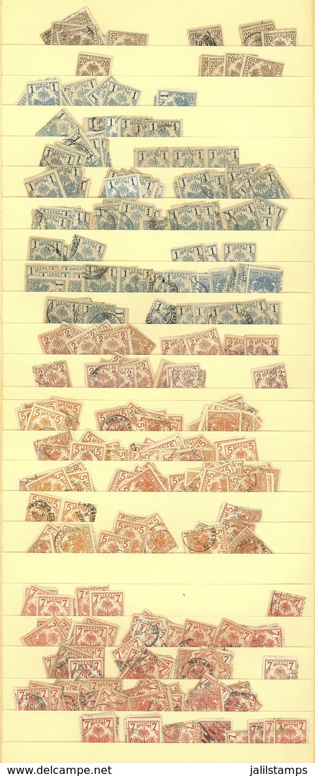 HAITI: Large Number (probably Thousands) Of Stamps Mounted On Stock Pages, Most Used (perfect Lot To Look - Haiti