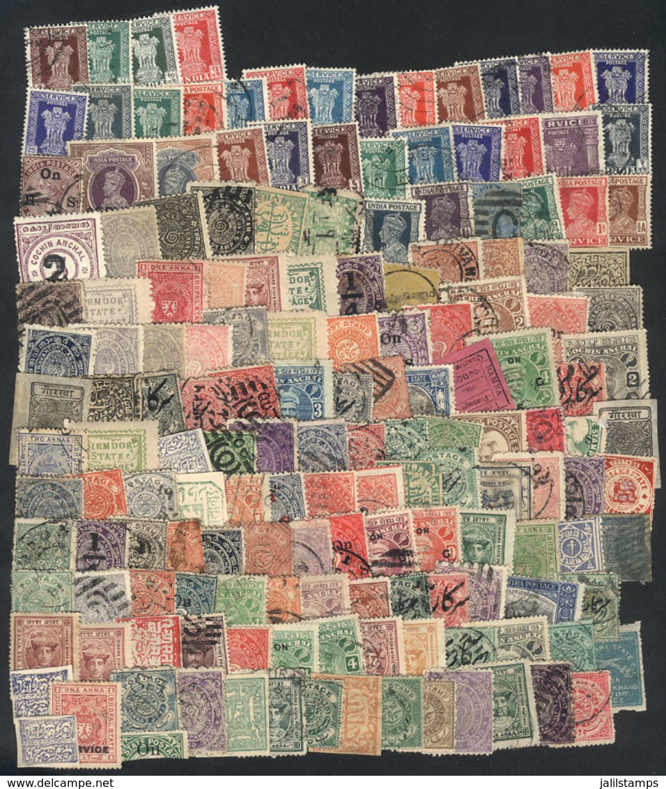 INDIA: Many Hundreds (possibly More Than 1,000!) Used Stamps Of All Periods, The General Quality Is Very - Altri & Non Classificati