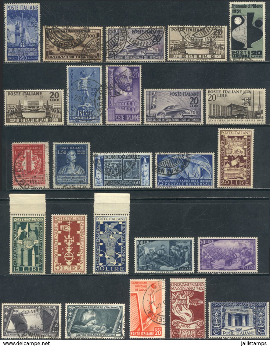 ITALY: Lot Of Interesting Stamps, Used And Mint (many MNH), General Quality Is Fine To Very Fine, Scott C - Ohne Zuordnung