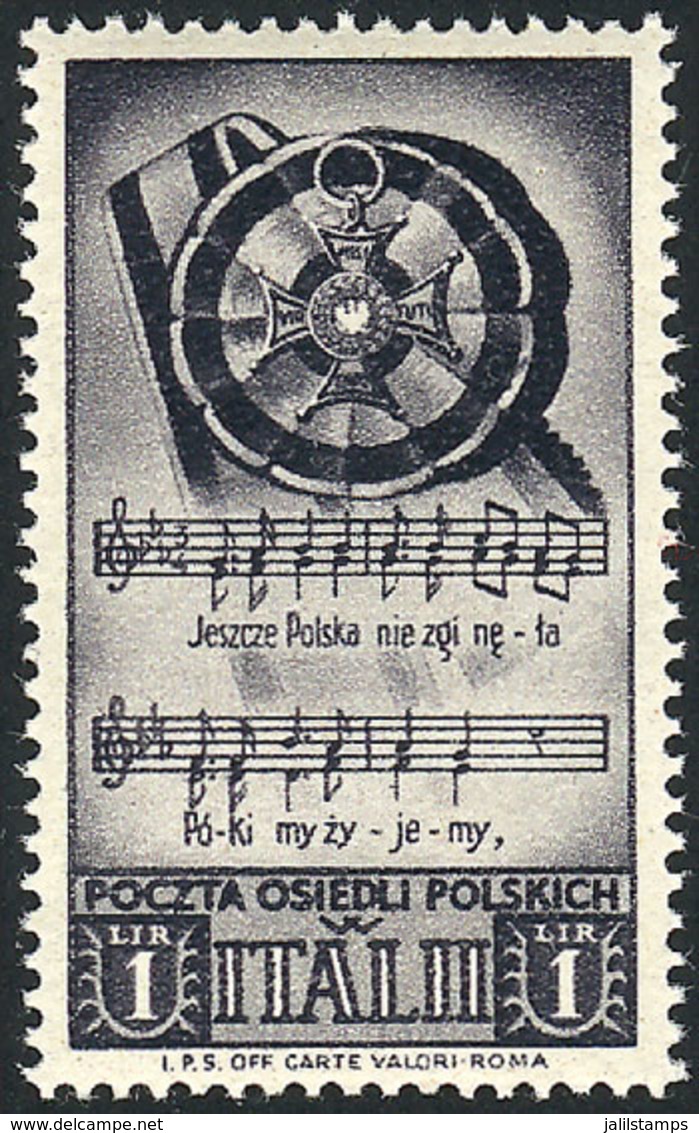 ITALY - POLISH CORPS: Sassone 27, Topic Music, MNH, Excellent Quality, Catalog Value Euros 170. - Non Classés