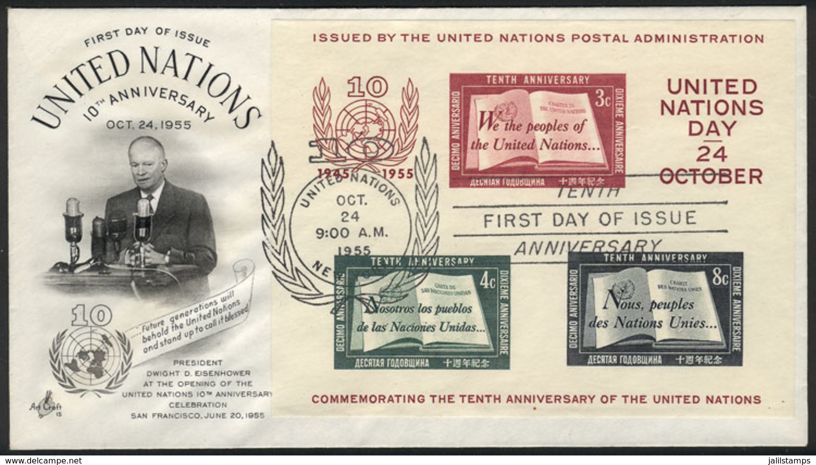 UNITED NATIONS: Collection Of First Day Covers, Almost Complete From 1953 To 1964 (in Total 92 Covers), Including - Collections, Lots & Series