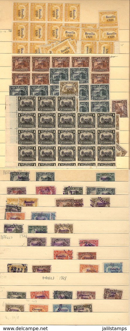 NICARAGUA: Large Number Of Stamps Mounted On Stock Pages, Used Or Mint (many MNH) And In General Of Very Fine - Nicaragua