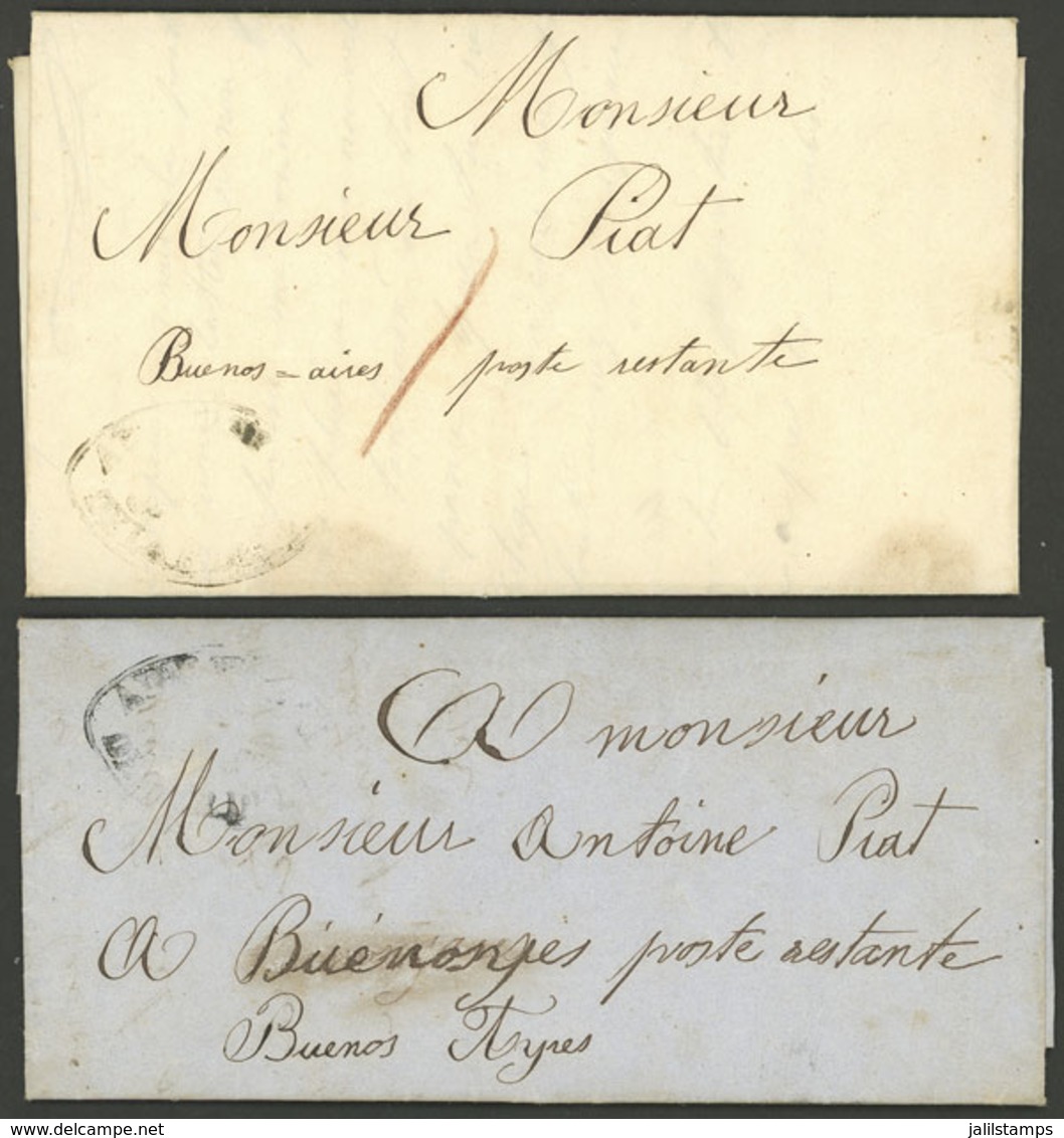 PARAGUAY: 2 Entire Letters With Long And Interesting Texts In French, Sent To "Poste Restante" In Buenos Aires On - Paraguay