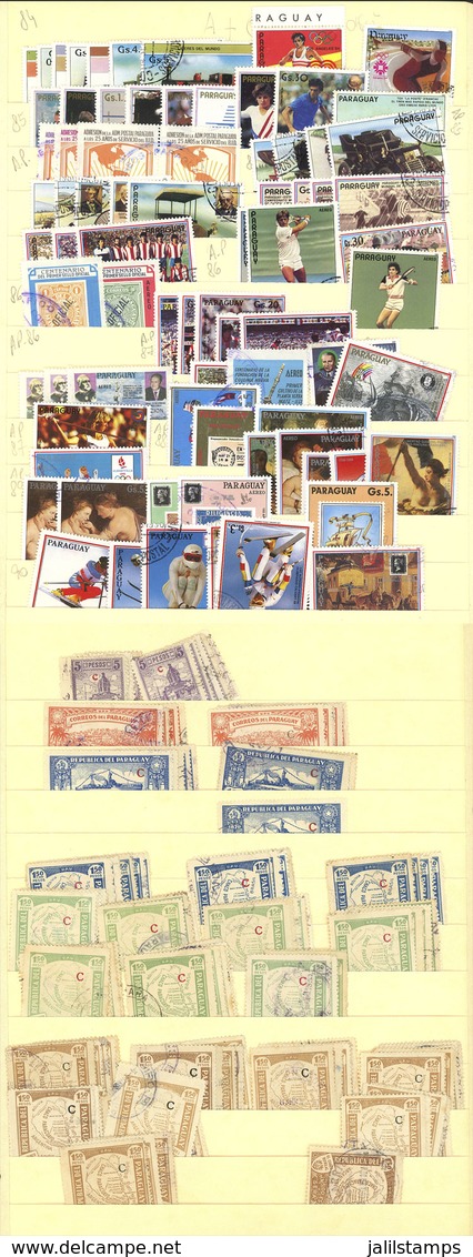 PARAGUAY: Good Number Of Stamps (including Many Modern, Very Thematic) Mounted On Stock Pages, VF General Qu - Paraguay