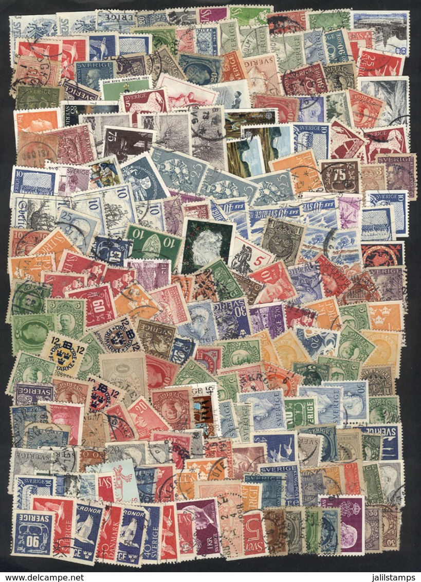SWEDEN: Many Hundreds Used Stamps (possibly More Than 1000!!) Of All Periods, In General Of Fine To Very F - Altri & Non Classificati