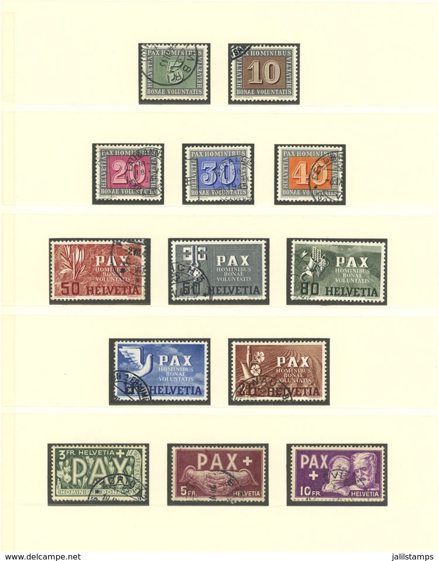 SWITZERLAND: Collection On Pages (1945-1994) With Good Stamps And Sets, Used Or Mint, A Few With Minor Faults, - Altri & Non Classificati