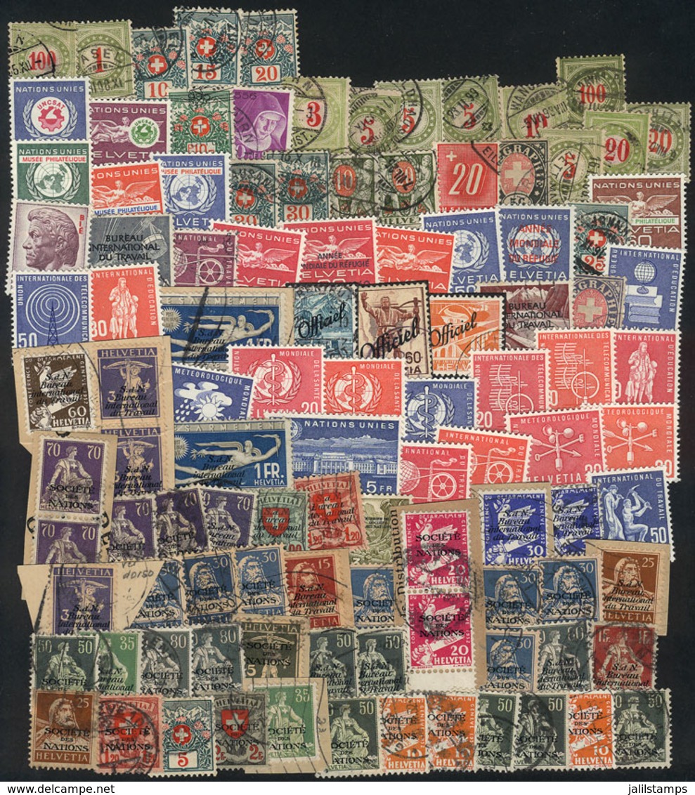 SWITZERLAND: OFFICIAL AND POSTAGE DUE STAMPS: Accumulation Of Mint And Used Stamps, General Quality Is Fine To - Otros & Sin Clasificación