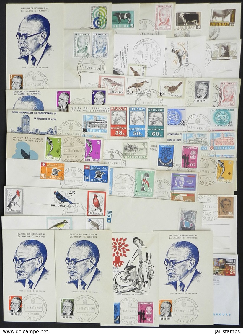 URUGUAY: 36 VERY THEMATIC FDC Covers And First Day Cards, Most Of Fine To VF Quality! - Uruguay