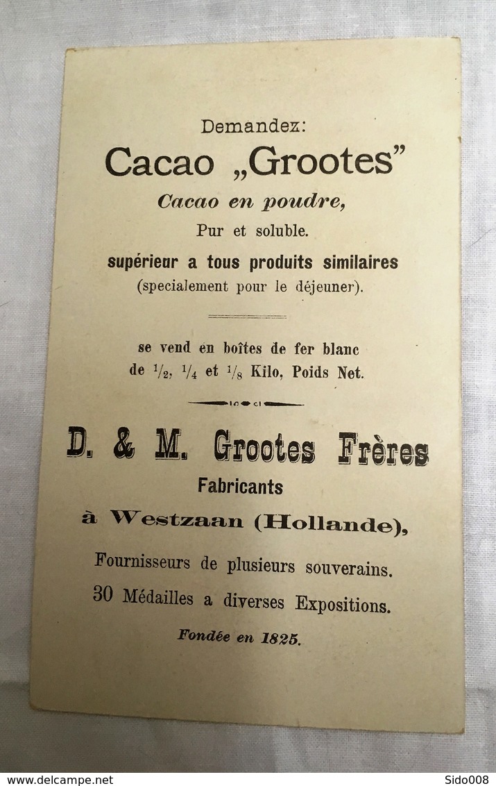 Chromo Cacao Grootes 10 Cm X 16,5 - Autres & Non Classés