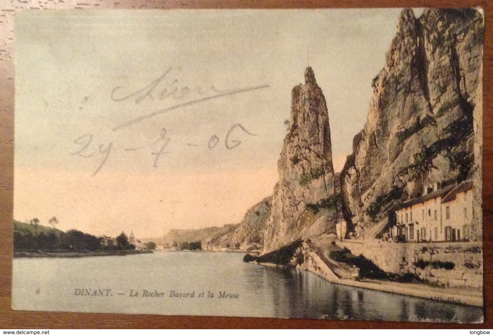 Dinant Le Rocher Bayard Et La Meuse 1906 - Dinant