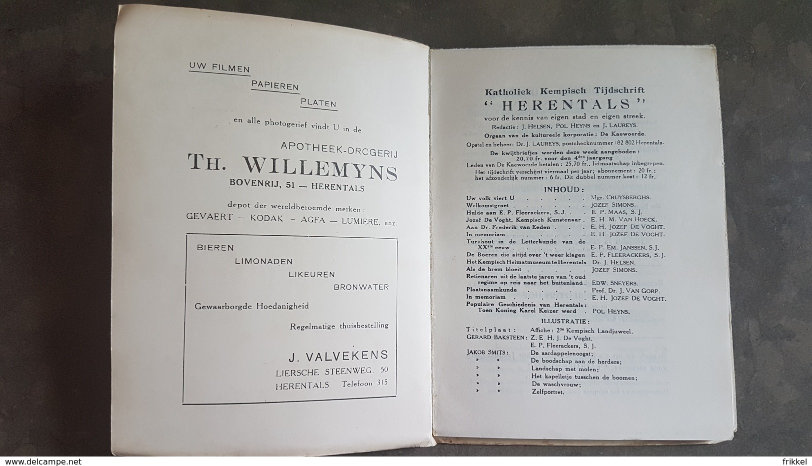 Boekje Herentals Tijdschrift Voor Eigen Schoon 3de Jaargang N°3-4 Lente 1938 - Herentals