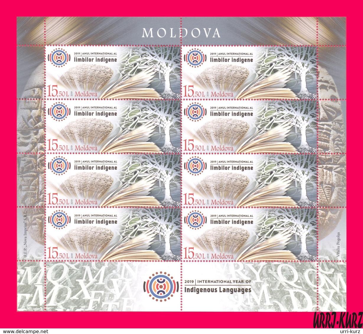 MOLDOVA 2019 International Year Of Indigenous Languages M-s Sc1036 Mi Klb.1101 MNH - Moldova