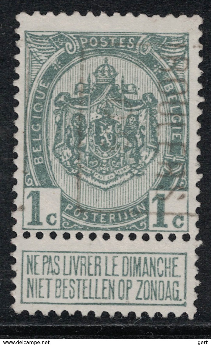 1c Preo 788B Roulers 06 (1906) - Roulettes 1900-09