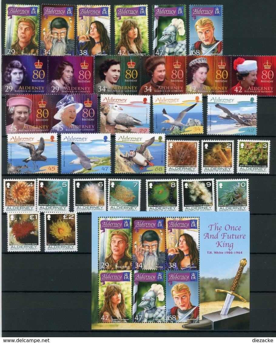 Alderney Jahrgang 2006 Kpl. Postfrisch MNH (E2225 - Alderney