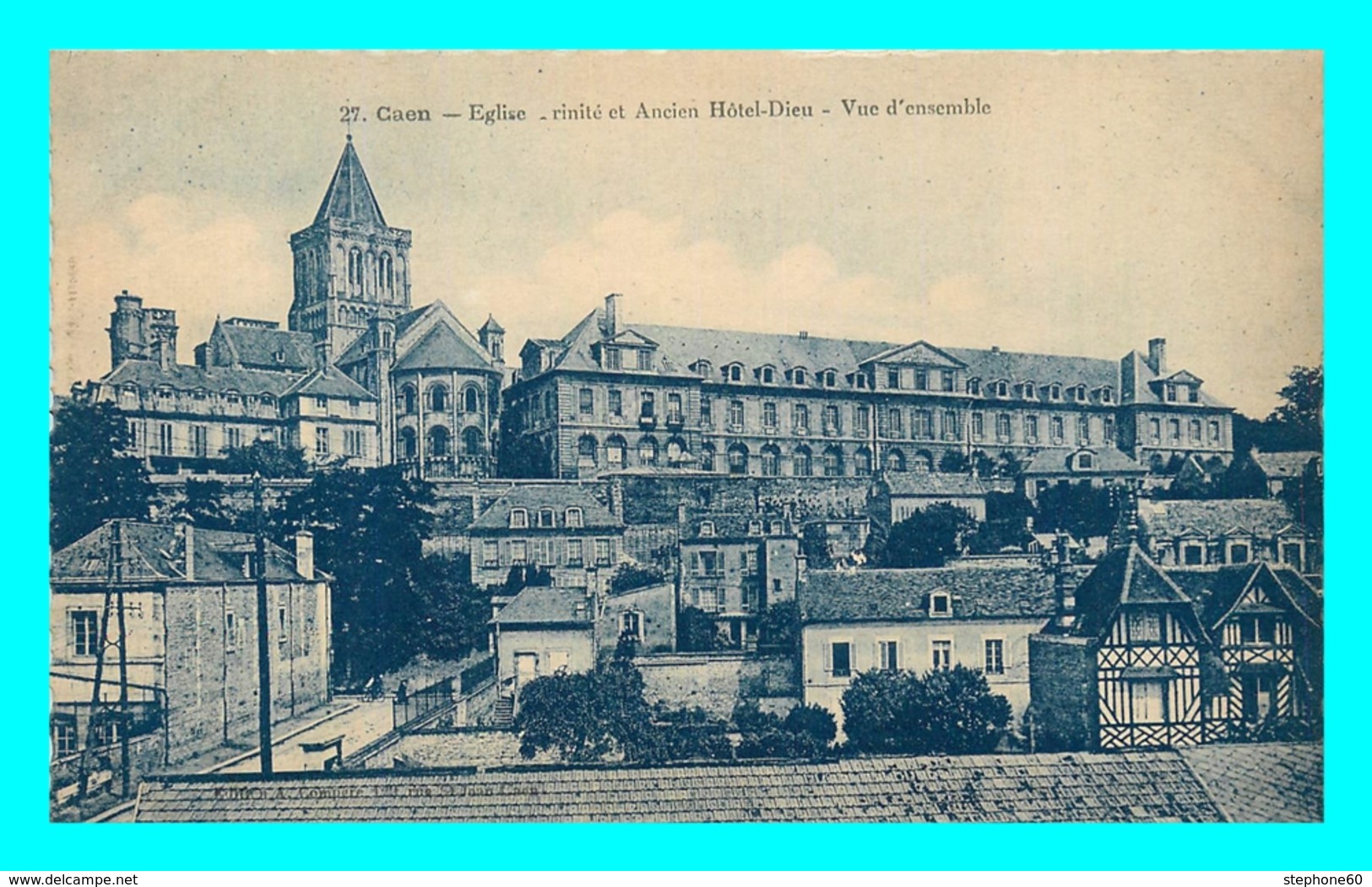 A774 / 185 14 - CAEN Église Et Ancienn Hôtel Dieu - Caen