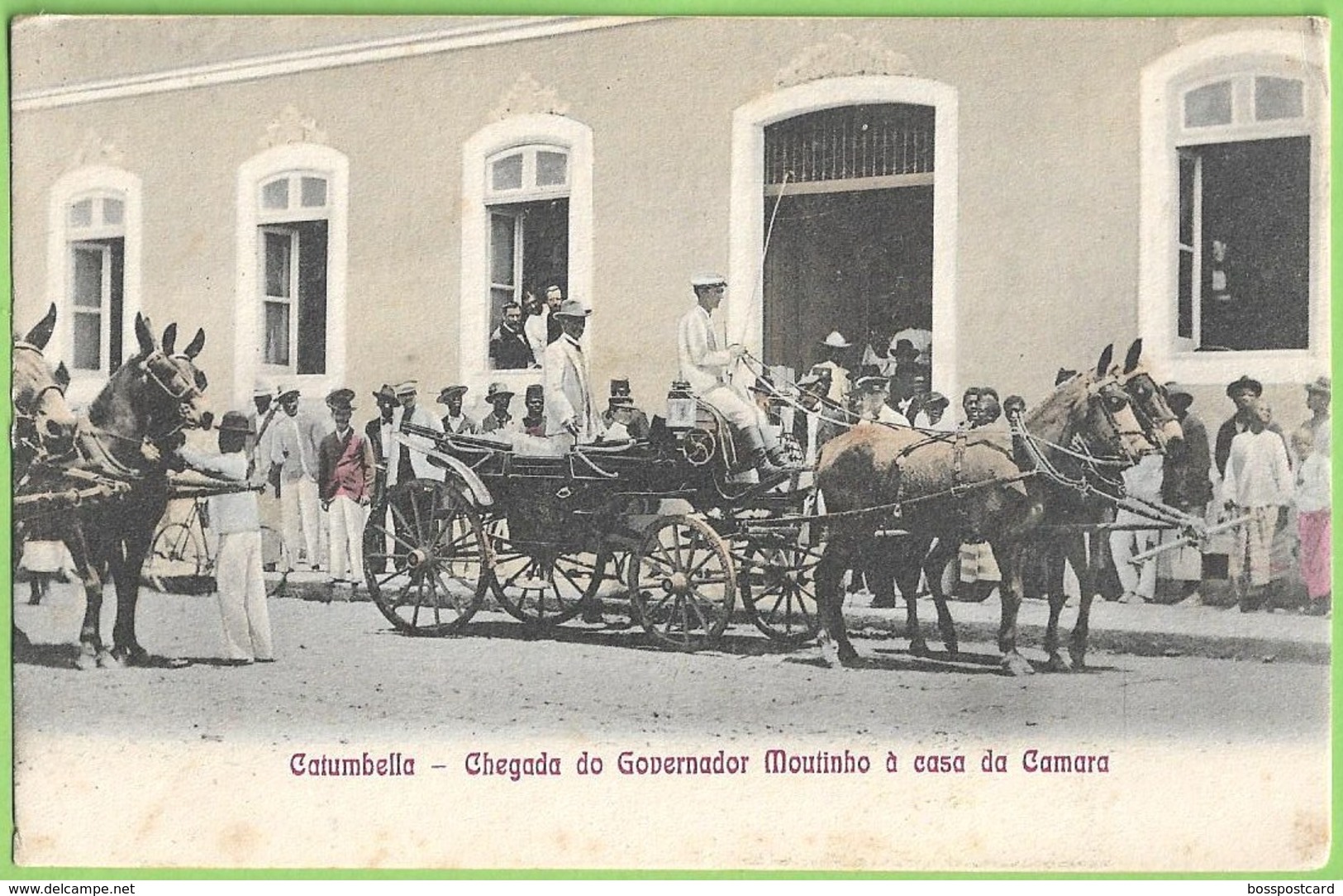 Catumbela - Chegada Do Governador Moutinho à Casa Da Câmara - Ethnique - Ethnic - Angola - Portugal - Angola