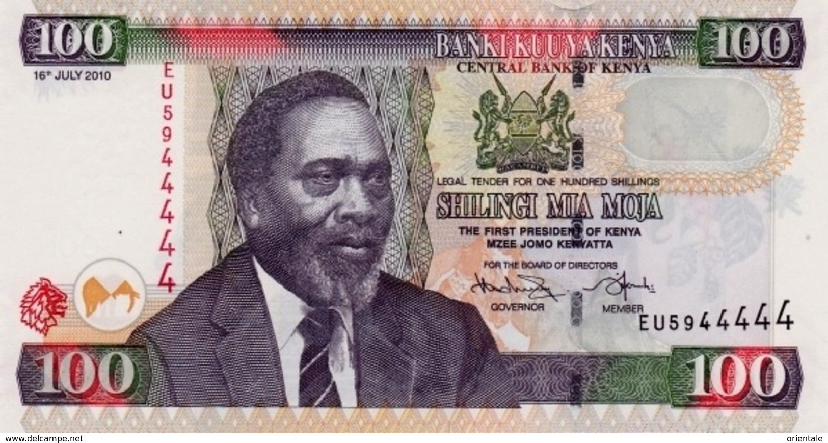 KENYA P. 48e 100 S 2010 UNC - Kenya