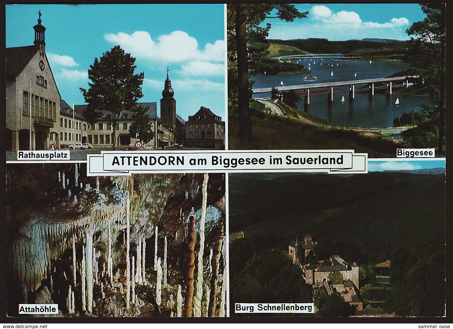 Attendorn Am Biggesee Im Sauerland  -  Mehrbild-Ansichtskarte Ca. 1980    (10886) - Attendorn