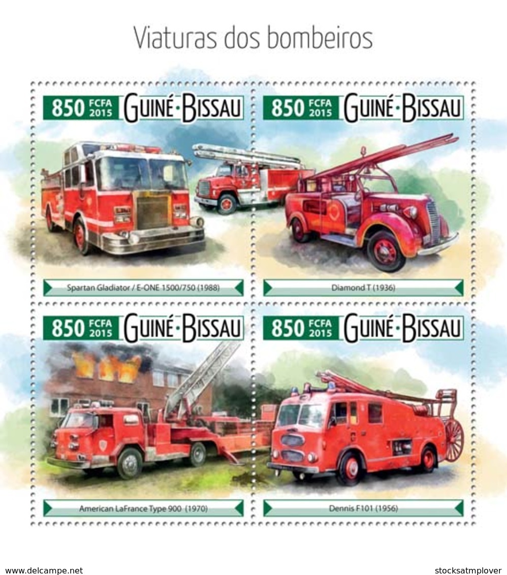 Guinea Bissau 2015 Fire Engines - Guinea-Bissau