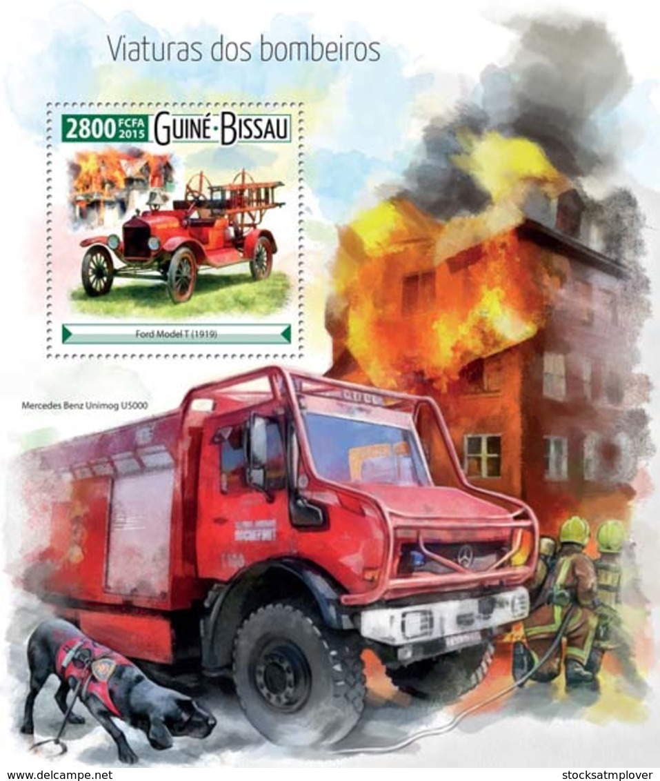 Guinea Bissau 2015 Fire Engines - Guinea-Bissau
