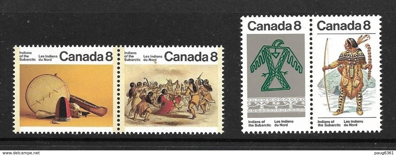 CANADA 1975 INDIENS DU NORD YVERT N°561/64 NEUF MNH** - Unused Stamps