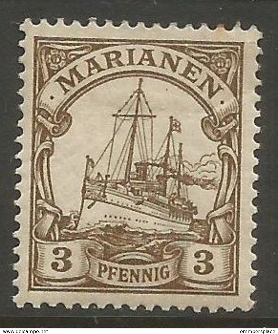 Mariana Islands - 1901 Kaiser's Yacht 3pf  Used    Sc 17 - Mariana Islands