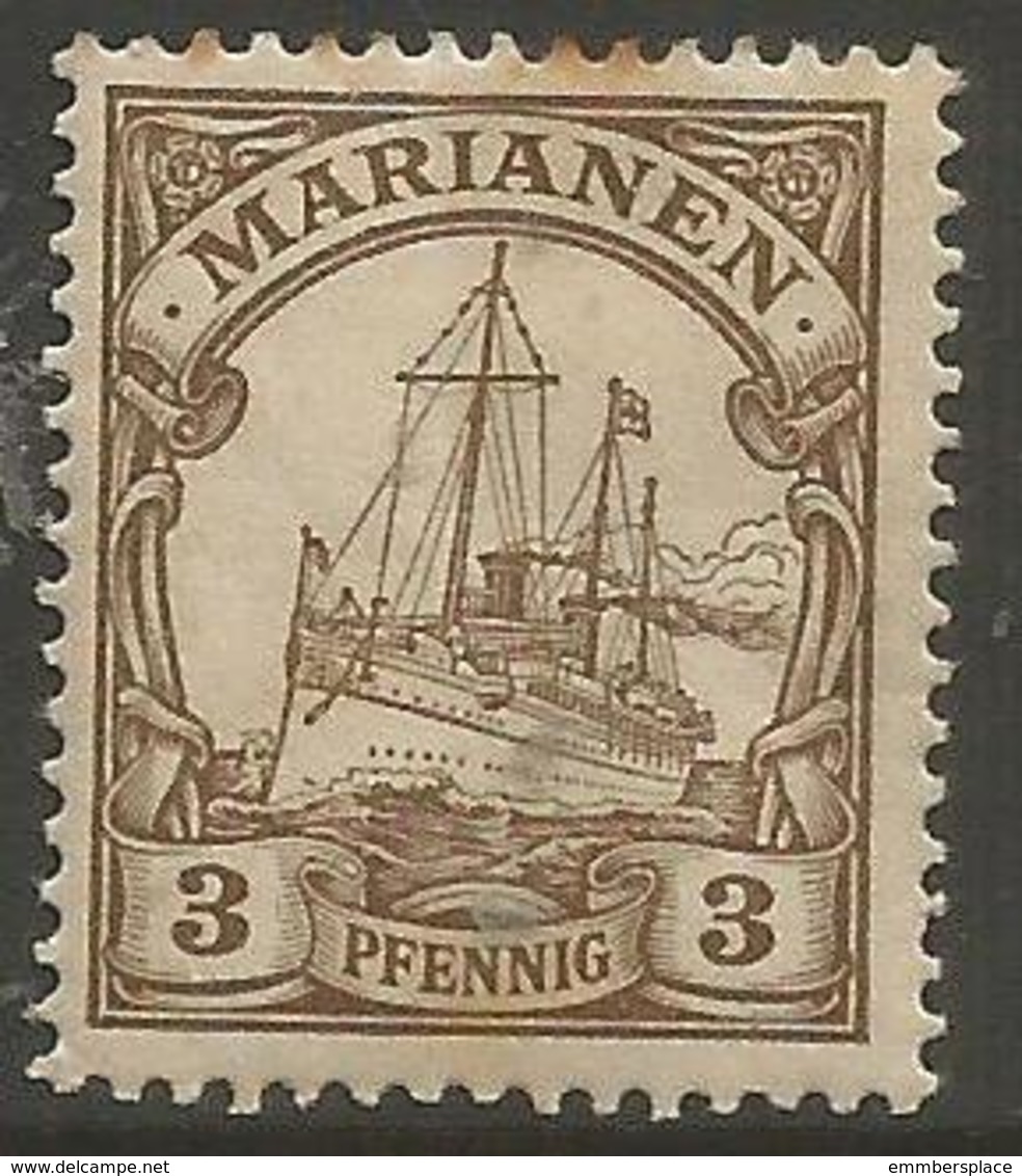 Mariana Islands - 1901 Kaiser's Yacht 3pf  Used    Sc 17 - Mariana Islands